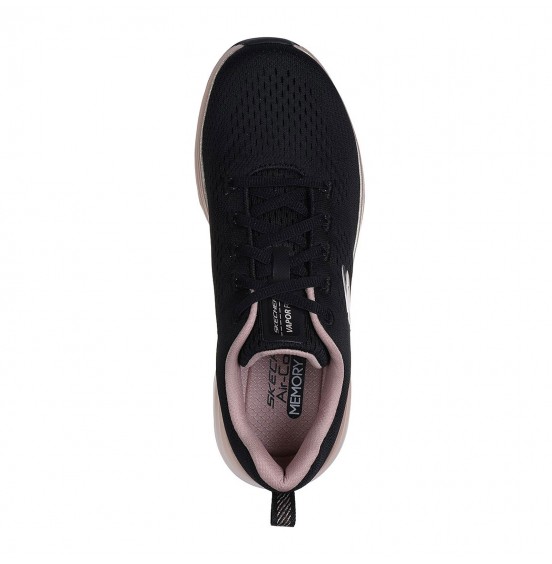 SKECHERS MIDNIGHT GLIMMER 150025-BKRG VAPOR FOAM ΓΥΝΑΙΚΕΙΑ ΑΘΛΗΤΙΚΑ BLACK ROSE GOLD
