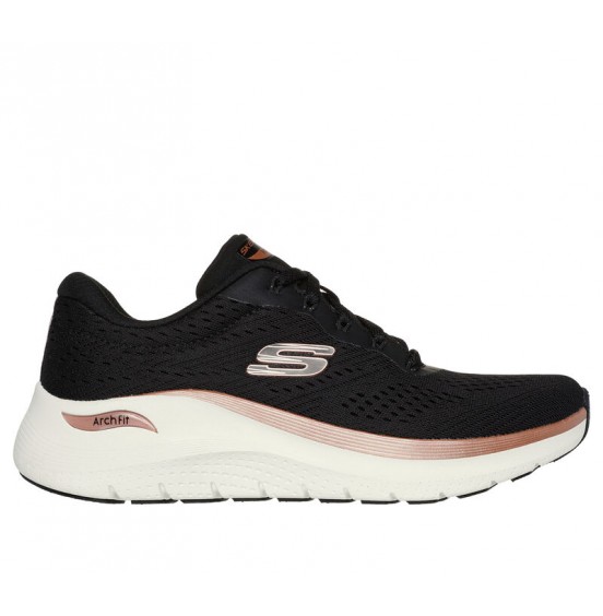 SKECHERS ARCH FIT 2.0 GLOW THE DISTANCE 150067-BKRG ΓΥΝΑΙΚΕΙΟ BLACK-ROZE GOLD
