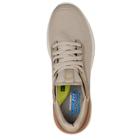 SKECHERS LATTIMORE LASITER 210406-TPE ΑΝΔΡΙΚΑ ΑΘΛΗΤΙΚΑ ΠΑΠΟΥΤΣΙΑ TAUPE ΜΠΕΖ