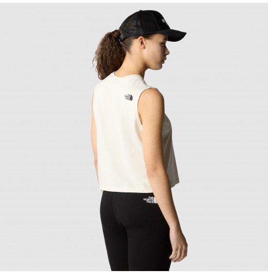 THE NORTH FACE W ESSENTIAL RELAXED TANK NF0A87FAQLI WHITE DUNE