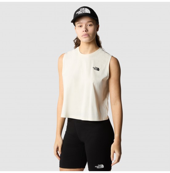 THE NORTH FACE W ESSENTIAL RELAXED TANK NF0A87FAQLI WHITE DUNE