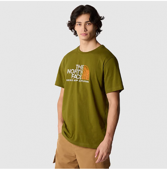 THE NORTH FACE M RUST 2 TEE NF0A87NWPIB1 FOREST OLIVE