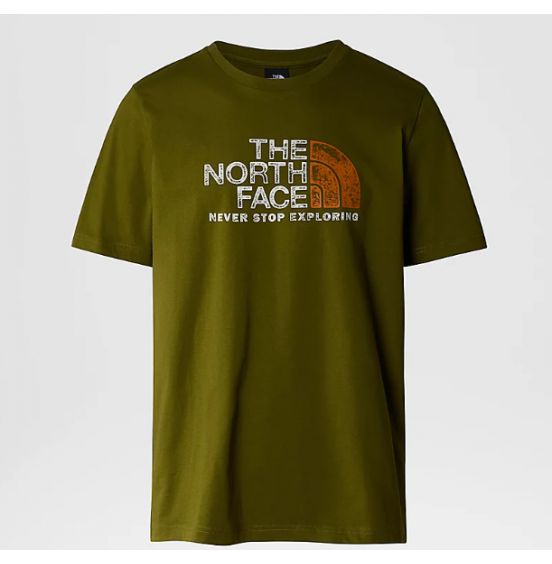 THE NORTH FACE M RUST 2 TEE NF0A87NWPIB1 FOREST OLIVE
