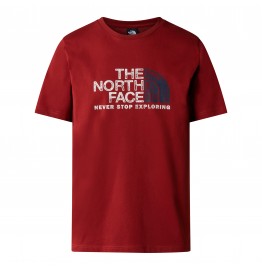 THE NORTH FACE M RUST 2 TEE NF0A87NWPOJ1M IRON RED