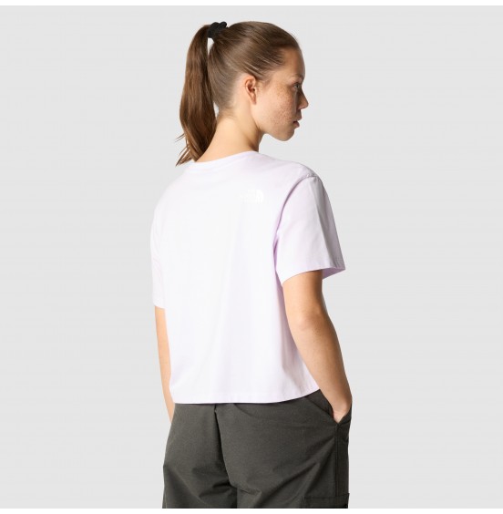 THE NORTH FACE W CROPPED SIMPLE DOME TEE NF0A87U4PMI ICY LILAC