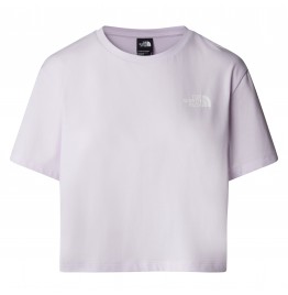 THE NORTH FACE W CROPPED SIMPLE DOME TEE NF0A87U4PMI ICY LILAC