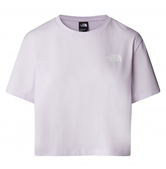 THE NORTH FACE W CROPPED SIMPLE DOME TEE NF0A87U4PMI ICY LILAC