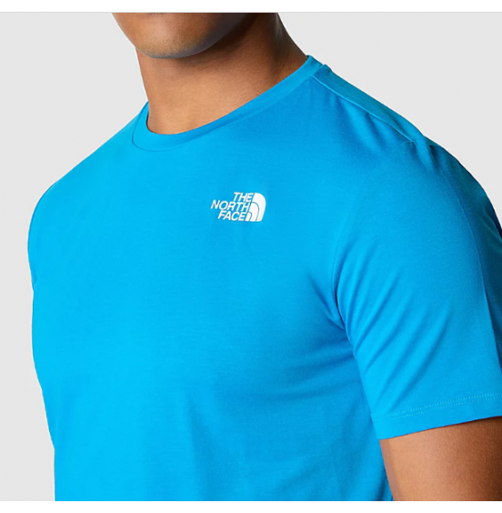 THE NORTH FACE M FOUNDATION TRACKS GRAPHIC TEE NF0A882YRI3 SKYLINE BLUE