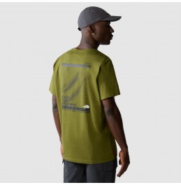 THE NORTH FACE M FOUNDATION MOUNTAIN LINES GRAPHIC TEE NF0A8830PIB FOREST OLIVE