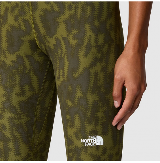 THE NORTH FACE W FLEX 25IN TIGHT PRINT NF0A886RWI9 FOREST OLIVE