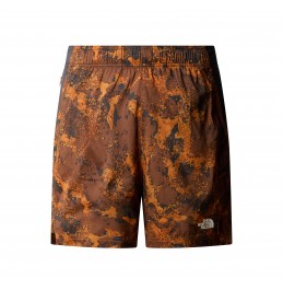 THE NORTH FACE M 24/7 7IN SHORT PRINT NF0A886W1BO DESERT RUST