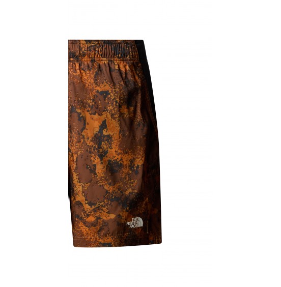 THE NORTH FACE M 24/7 7IN SHORT PRINT NF0A886W1BO DESERT RUST