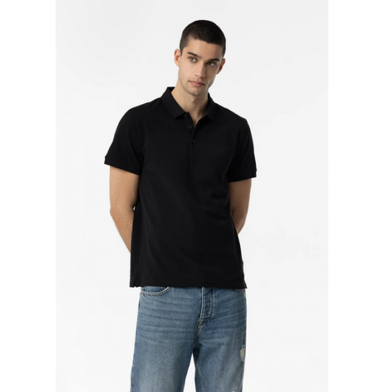 TIFFOSI MANNING_2 ΑΝΔΡΙΚΟ ΚΟΝΤΟΜΑΝΙΚΟ POLO 10050806-000 BLACK