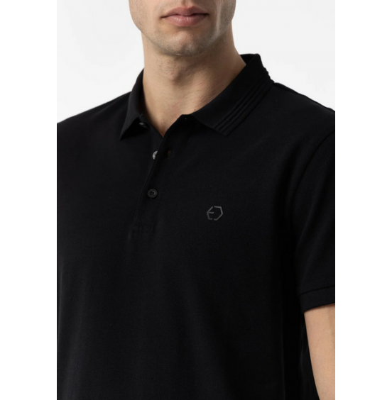 TIFFOSI MANNING_2 ΑΝΔΡΙΚΟ ΚΟΝΤΟΜΑΝΙΚΟ POLO 10050806-000 BLACK