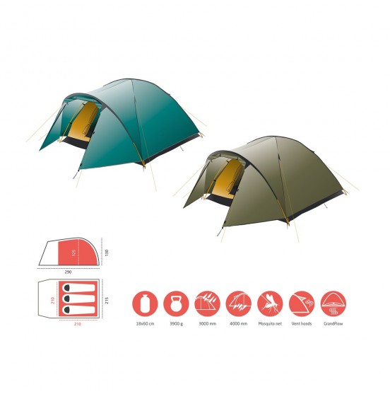 GRAND CANYON TOPEKA 4 ΣΚΗΝΗ 4-5 ΑΤΟΜΩΝ (330028) CAPULET OLIVE