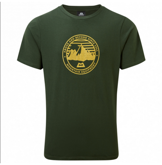 MOUNTAIN EQUIPMENT ROUNDEL MENS TEE ME-004770-01594 GREEN