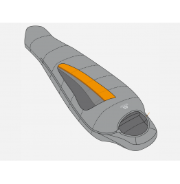 MOUNTAIN EQUIPMENT LUNAR I REGULAR ME-003904-0147 RZ  SLEEPING BAG DENIM BLUE (RIGHT ZIP)