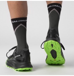 SALOMON GLIDE MAX TR 473174 INDIA INK/BLACK/GREEN GECKO RUNNING SHOES