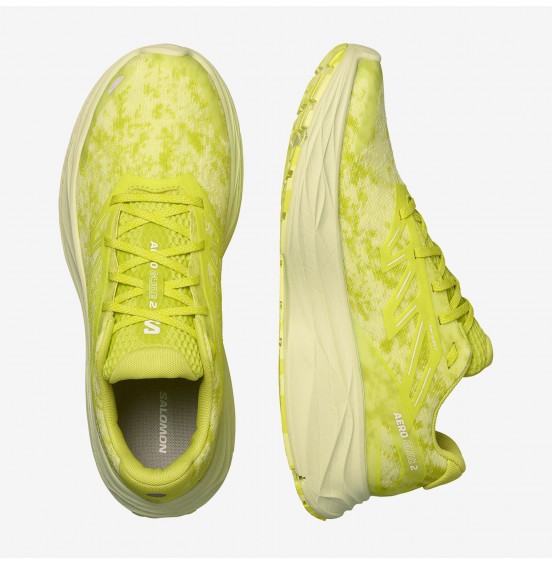 SALOMON AERO GLIDE 2 ΑΝΔΡΙΚΟ ΠΑΠΟΥΤΣΙ ΓΙΑ ΤΡΕΞΙΜΟ ΔΡΟΜΟΥ 474269 sulphur spring/sunny lime/white jade