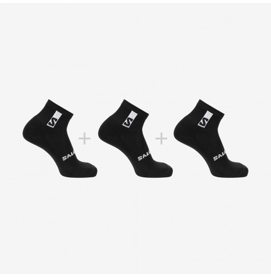 SALOMON ΚΑΛΤΣΕΣ ACTIVE WEAR EVERYDAY ANKLE 3-PACK C20866 BLACK