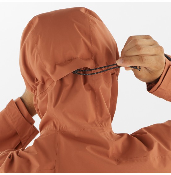 SALOMON ΜΕΜΒΡΑΝΗ APPAREL OUTERPATH 2.5L. WATERPROOF JACKET LC2211500 BAKED CLAY