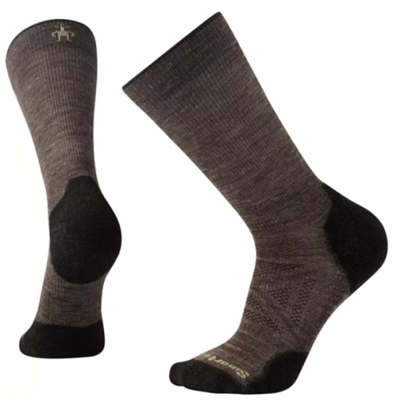SMARTWOOL PHD OUTDOOR LT CREW MERINO SOCKS TAUPE (SW001069236)