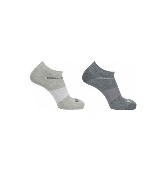 SALOMON FESTIVAL 2 PACK SOCKS MEDIUM GREY/LIGHT GREY HEATHER (C13358)