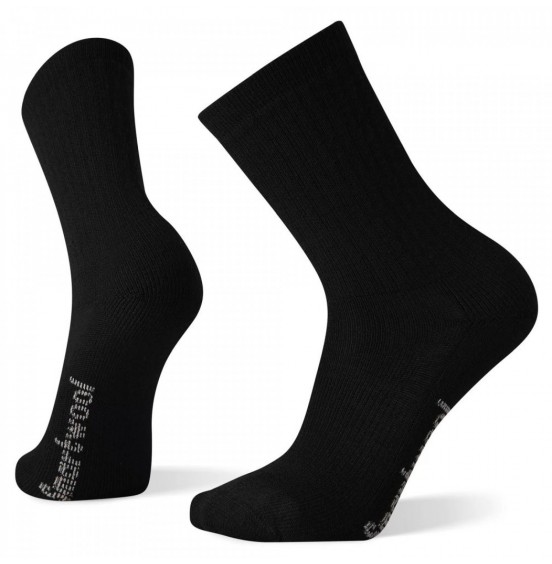 SMARTWOOL HIKE CLASSIC EDITION FULL CUSHION SOLID CREW SOCKS UNISEX BLACK (SW0016460011)