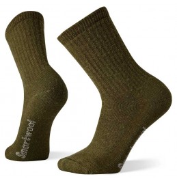 SMARTWOOL HIKE CLASSIC EDITION FULL CUSHION SOLID CREW SOCKS MILITARY OLIVE (SW001646D111)