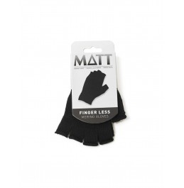 MATT KNITTED MERINO FINGERLESS GLOVES BLACK 3113