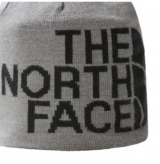 THE NORTH FACE REVERSIBLE TNF BANNER BEANIE NF00AKNDGVD GREY/BLACK