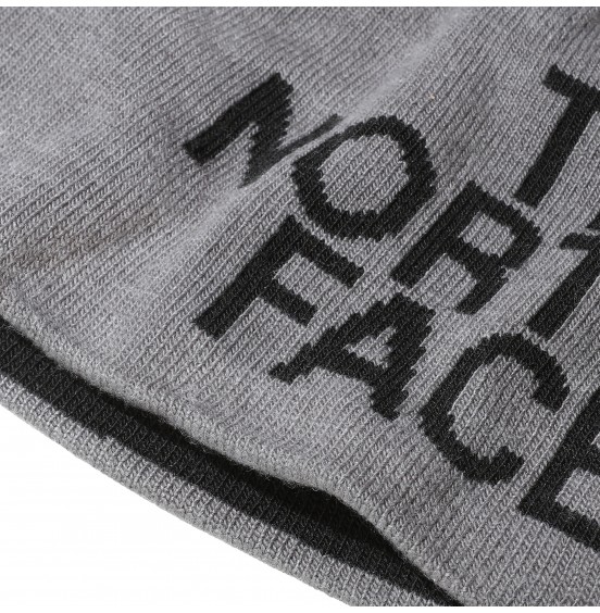 THE NORTH FACE REVERSIBLE TNF BANNER BEANIE NF00AKNDGVD GREY/BLACK