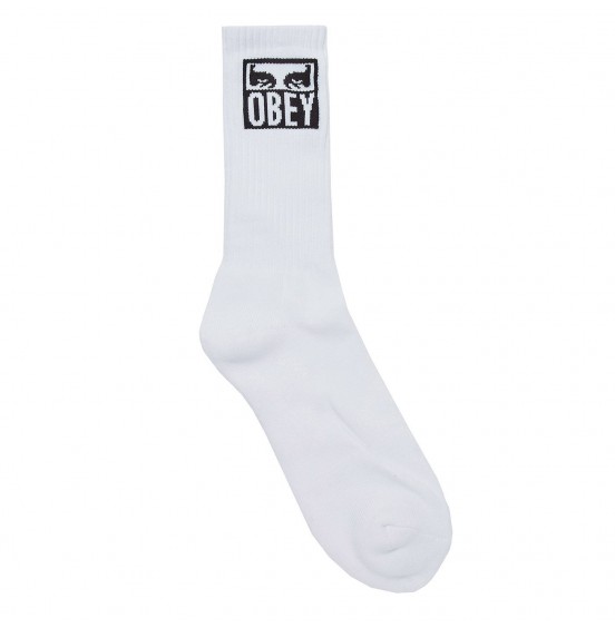 OBEY EYES ICON SOCKS WHITE (100260141-WHT)