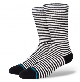 STANCE HYPER STRIPE CREW SOCK BLACK (A556C21HYP-BLK)