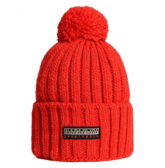 NAPAPIJRI BEANIE FEA 2 RED POPPY (NP0A4GKARR91)