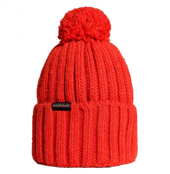 NAPAPIJRI BEANIE FEA 2 RED POPPY (NP0A4GKARR91)