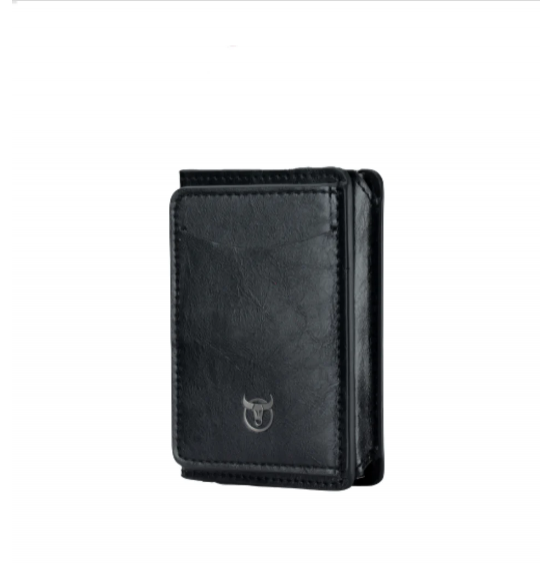 BULLCAPTAIN ΔΕΡΜΑΤΙΝΟ ΠΟΡΤΟΦΟΛΙ ΚΑΡΤΟΘΗΚΗ KB464 BLACK