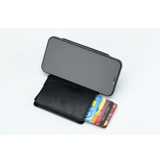 BULLCAPTAIN ΔΕΡΜΑΤΙΝΟ ΠΟΡΤΟΦΟΛΙ ΚΑΡΤΟΘΗΚΗ KB464 BLACK