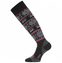 LASTING SSW 903 SKI KNEE MERINO SOCKS BLACK