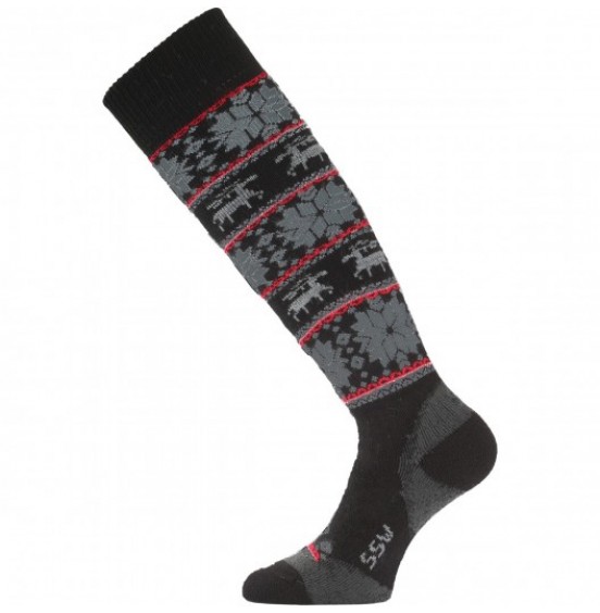 LASTING SSW 903 SKI KNEE MERINO SOCKS BLACK