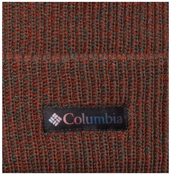 COLUMBIA WHIRLIBIRD CUFFED DEANIE 1911321-013 SHARK, WARP RED MARLED