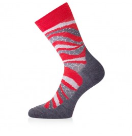 LASTING WLF 338 MERINO WOOL SOCKS RED