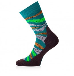 LASTING WLF 667 MERINO WOOL SOCKS GREEN 