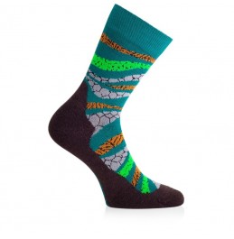 LASTING WLF 667 MERINO WOOL SOCKS GREEN 