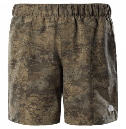 THE NORTH FACE CLASS V PULL ON SHORTS MILITARY OLIVE CLOUD CAMO WASH PRINT (NF0A5A5X02D)