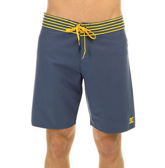 DC MEN'S SWIMSHORT NAVY/STRIPPED WAIST (EDYBS03038- BPY0)