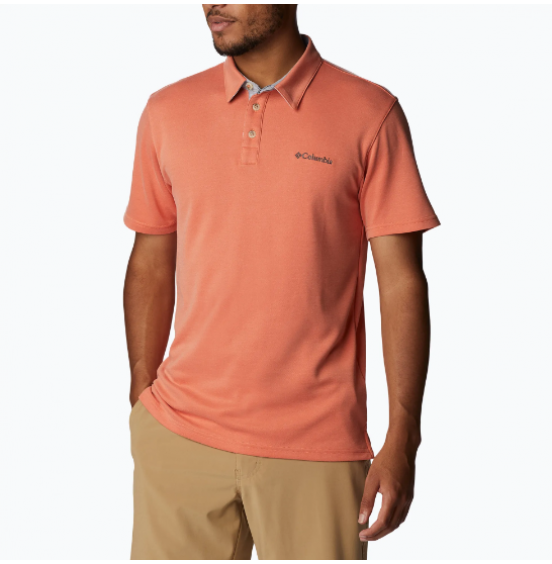 COLUMBIA NELSON POINT 1772721-849 ΑΝΔΡΙΚΟ POLO ΠΟΡΤΟΚΑΛΙ