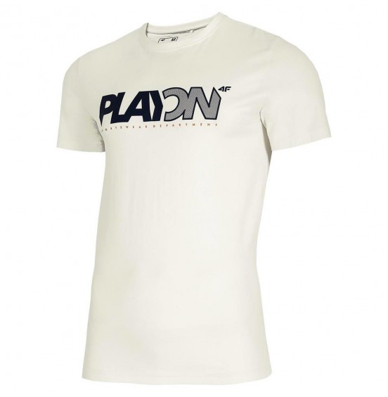 4F MEN'S OFF WHITE T-SHIRT (H4L21-TSM013-11S)
