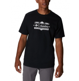 COLUMBIA EXPLORERS CANYON BACK SS TEE 2036451-010 ΜΑΥΡΟ 