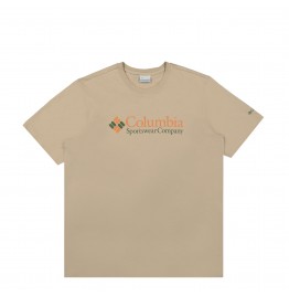 COLUMBIA DESCHUTES VALLEY GRAPHIC MEN'S TEE 2036461-271 BROWN